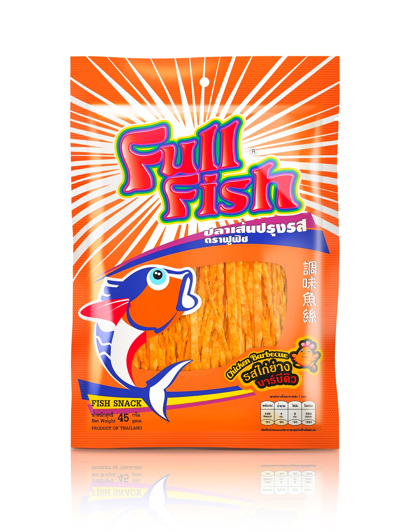 Snack cá Fullfish vị gà nướng 45gr